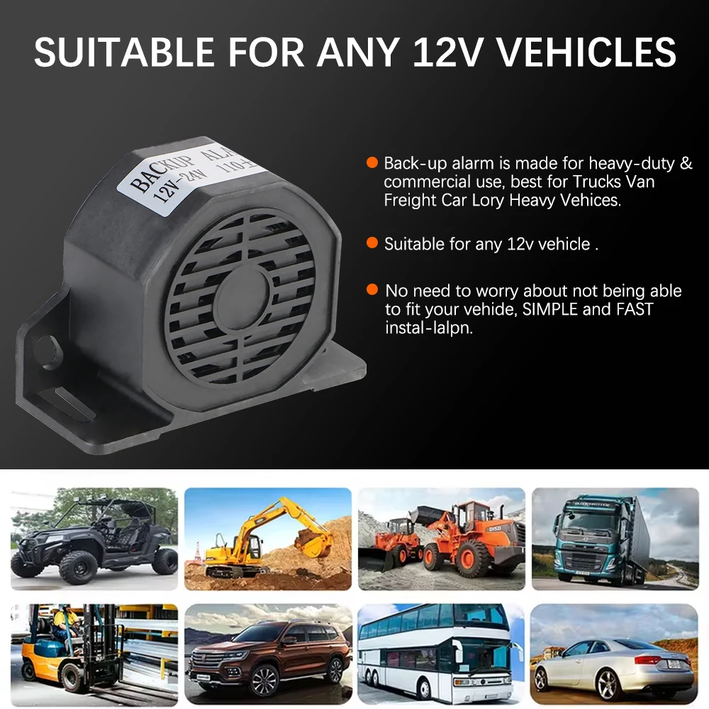 超大音量車のエアホーンセット SUV ボートトラック 12 V/24 V リバースホーン警報バックアップサイレンビーパー車両逆転リマインダー