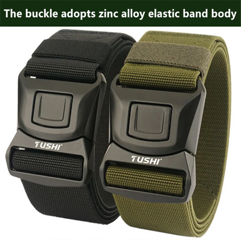 

5cm * 125cm Double-Layer Thickened Tactical Gun Hanging Nylon Cloth Automatic Buckle Belt Outdoor Versatile Leisure