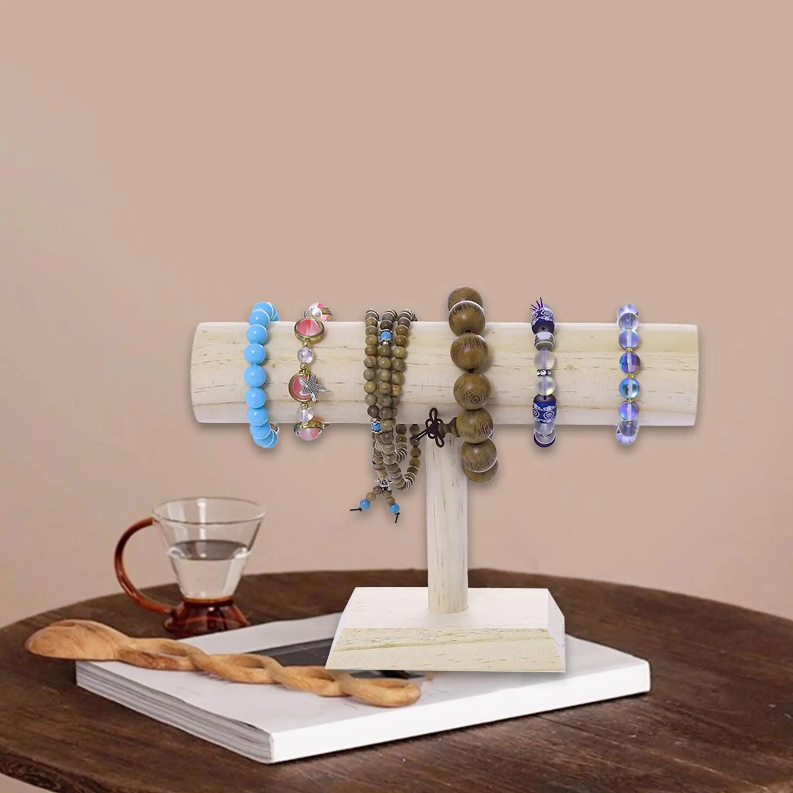 

Держатель для браслета, деревянная универсальная подставка для часов для резинок для волос, витрина резинок для волос