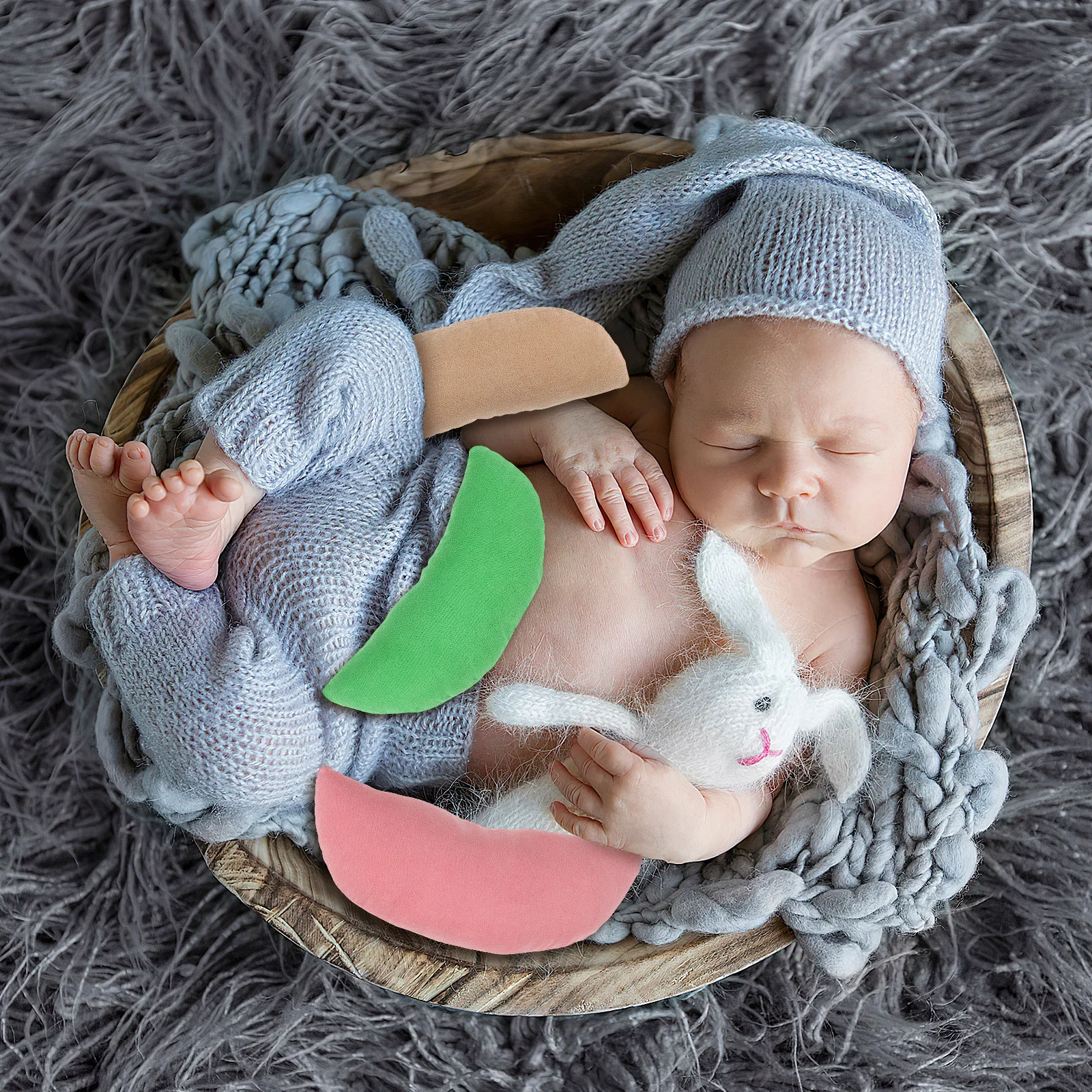 

6Pcs Shaped Photography Props Comfortable Pillows Baby Newborn Photo Shoot Photo Props Home Sofa Bedroom Decor