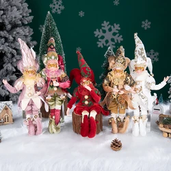 1PCS Christmas Angel Red Green Doll Pendant Ornaments For Home Christmas Party Xmas Tree Ornaments Kids Best Gifts Decorations