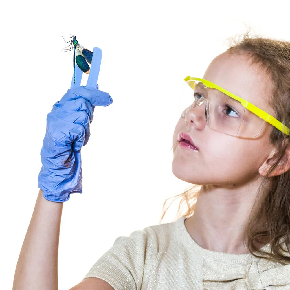 8 pezzi pinzette di plastica per bambini strumento di formazione per abilità motorie fini artigianato progetti fai da te attività di apprendimento scolastico esperimenti di perline