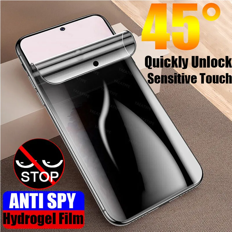 Privacy Hydrogel Film For Nokia C22 C32 C12 PLUS G400 C12 PRO G22 Anti-Spy Screen Protector