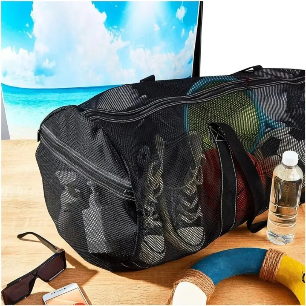 Extra Large Capacity Mesh Diving Bag Surfing Snorkeling Fins Equipment Storage Dry Beach Swimming Duffle Case Foldable