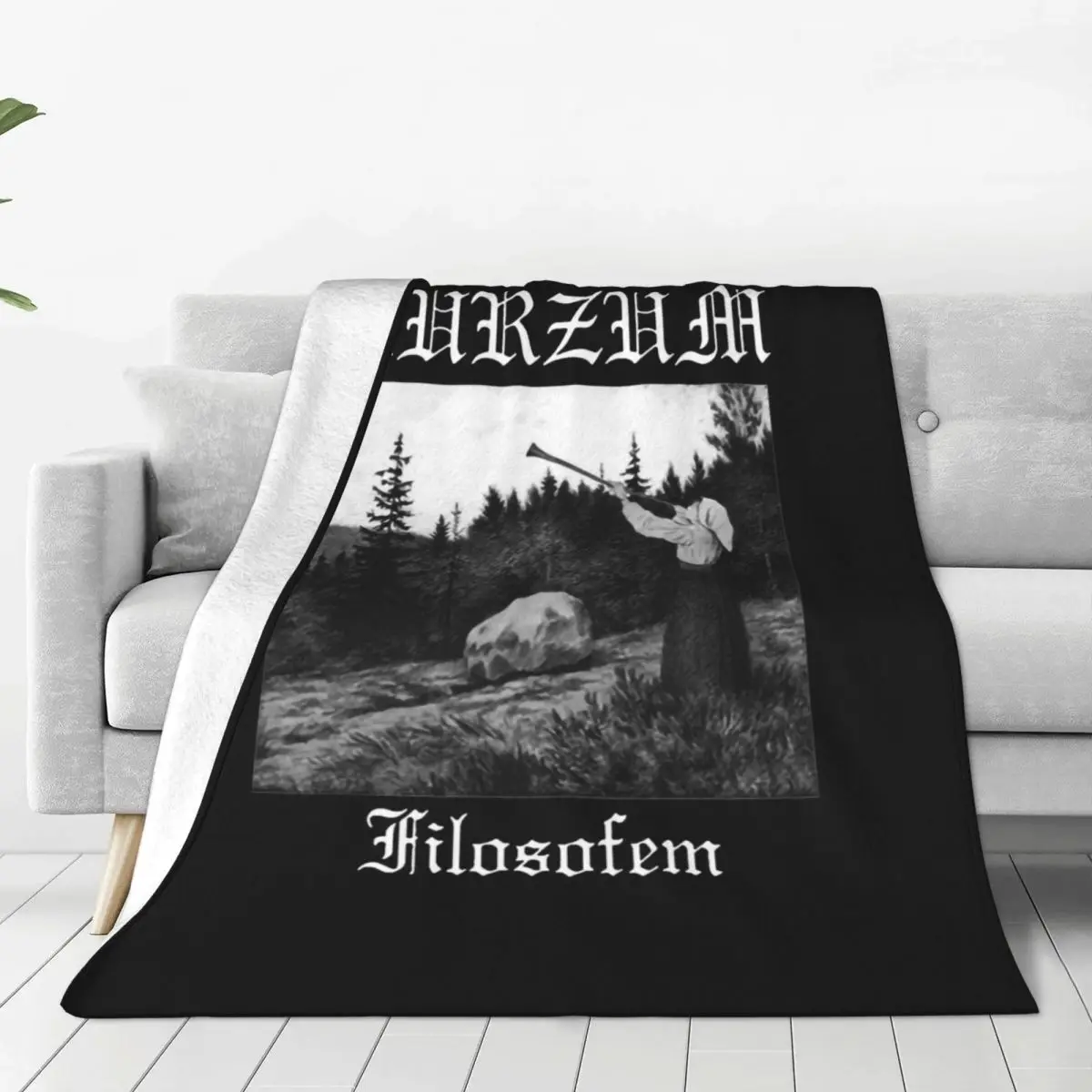 Black Metal Filosofem Blankets Fleece Burzum Ultra-Soft Throw Blanket for Bed Bedroom Quilt