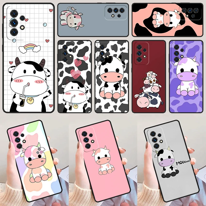 

Мультяшные милые пятна коровы для Samsung Galaxy A52 A72 A73 A20e A21S A50 A70 A11 A12 A42 A31 A40 A51 A71 A32 A80 A91 чехол для телефона