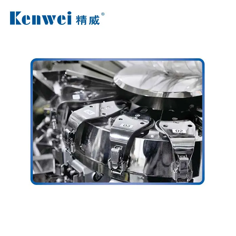 Auto Mini 10 Kepala Multihead Berat 0,5l Ember Kecil Berat Multihead Berat Skala Berat Kantong Teh Bantal Mesin Pengemas