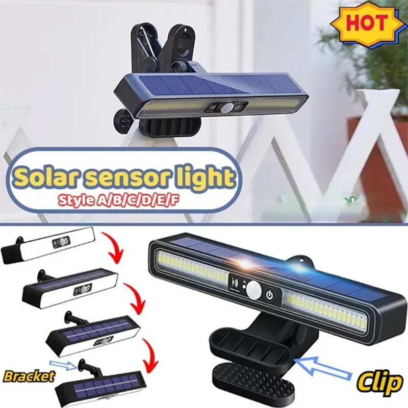 

Clip On Solar Motion Lights Outdoor Waterproof,Solar Fence Lights Outside with 36 LEDs, Portable Solar Powered Security Light