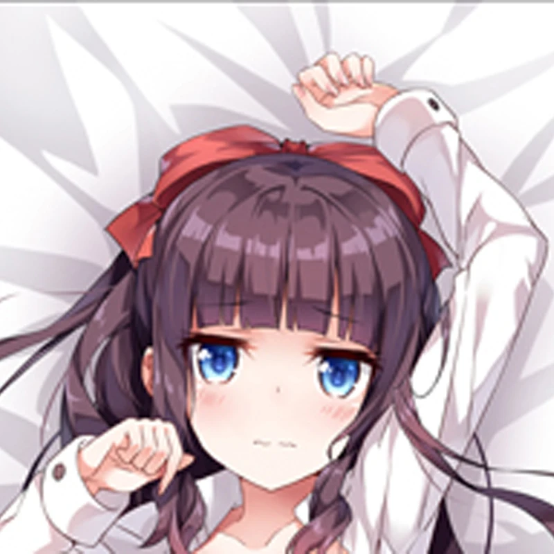 Hifumi Takimoto Anime Dakimakura Pillow Cover Double Sided Print Hugging Body Pillow Case Multi Size 120-180cm