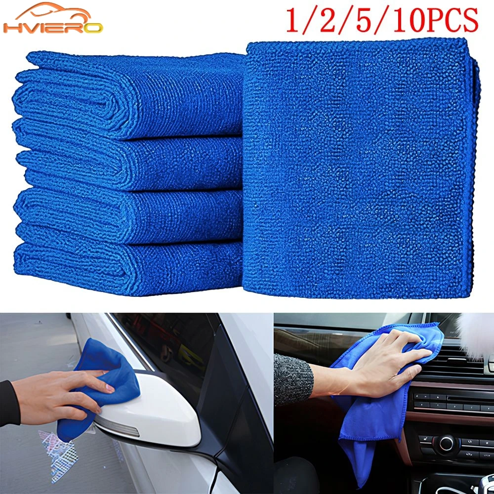

1/2/5/10pcs Auto Motorcycle Cleaning Care Wash Supplies Tools Car Paint Cleaner Absorbent Towel Thicken Microfiber Suede Cloth