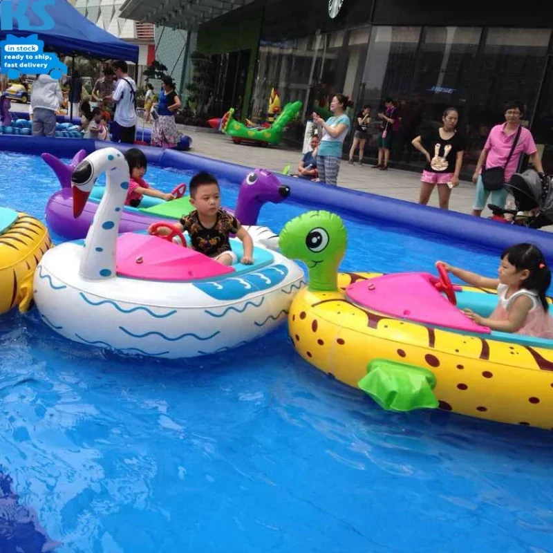 

3-15 Years Old Funny Built-in Battery Rechargeable Floating Adult Kids Electric Inflatable Bumper Boat For Swimming Pool