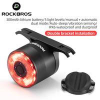 ROCKBROS Cycling Light Q1 MAX Bike Rear Lamp MTB Rode USB Rechargeable Flashlight Seat Pole Lamp Bicycle Cushion Lamp Lights