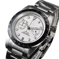 Tudor Black Bay Chrono Series En's Stainless Steel Strap Panda Eyes Non-Mechanical Fashionable casial Quartz Watch Aya clock