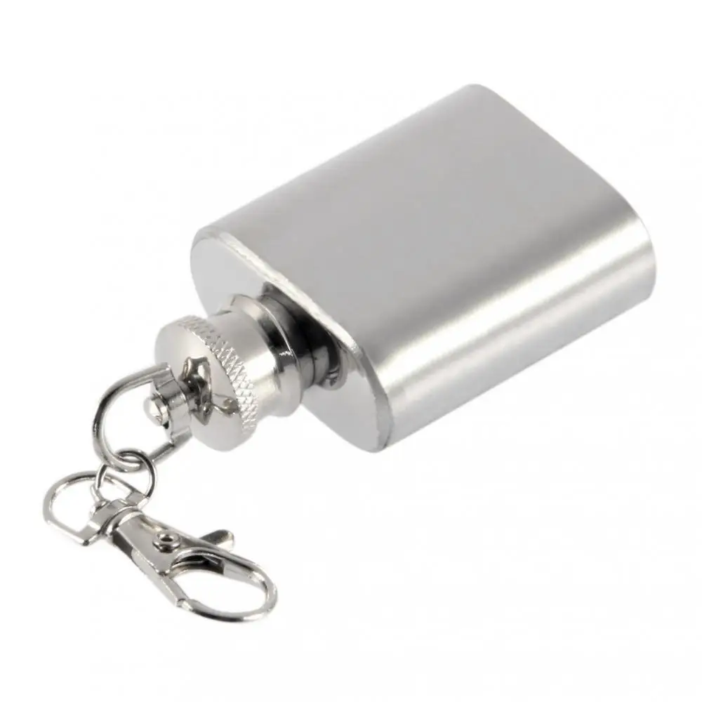 1/3/5pcs Stainless Steel Wine Whisky Pot Hip Flasks Keychain Drink Alcohol Bottle Portable Drinkware Flask Survival Waterbottle