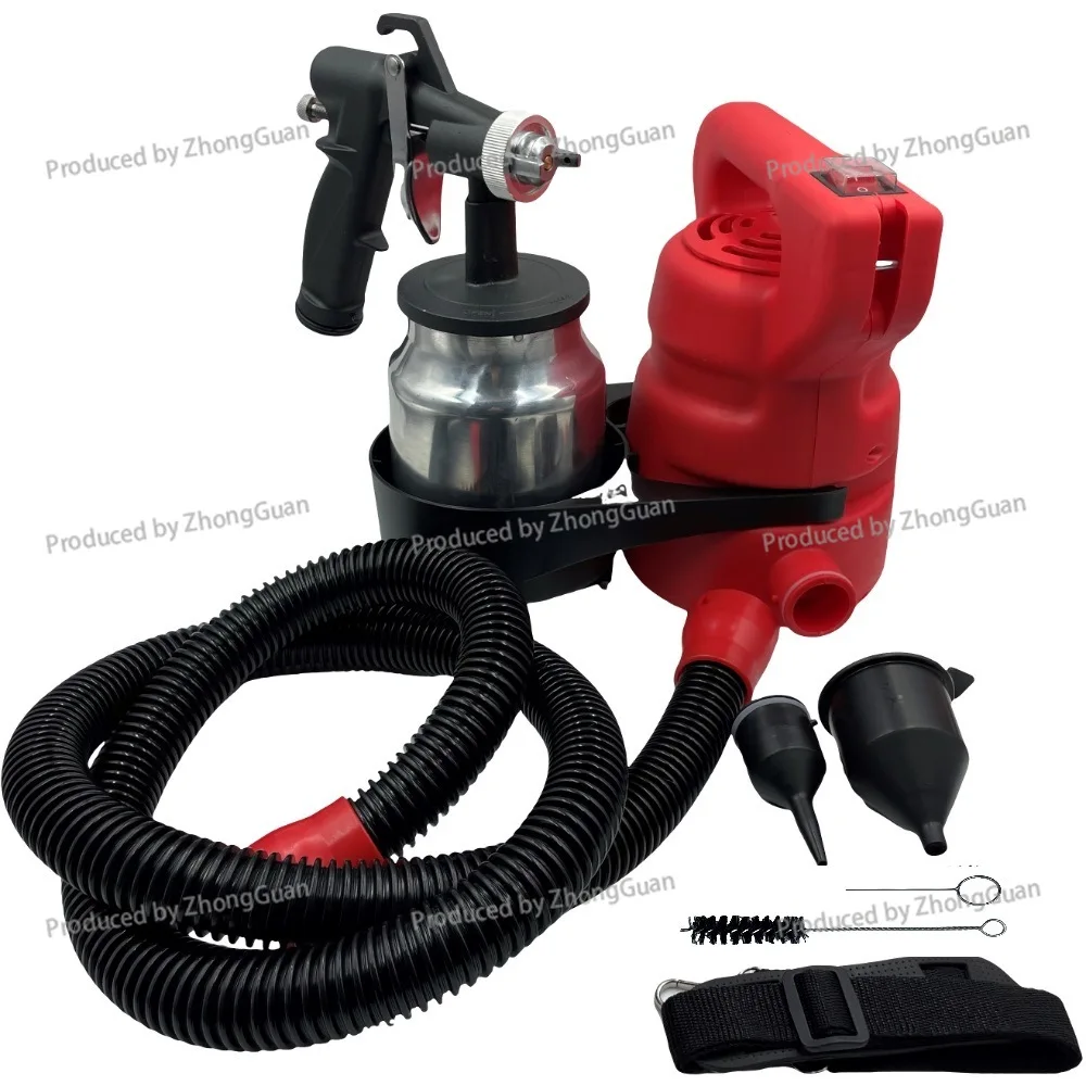 Detachable High Pressure Electric Spray Gun Strap Type Spray Latex Paint Sprayer Paint Spray Gun Paint Tool