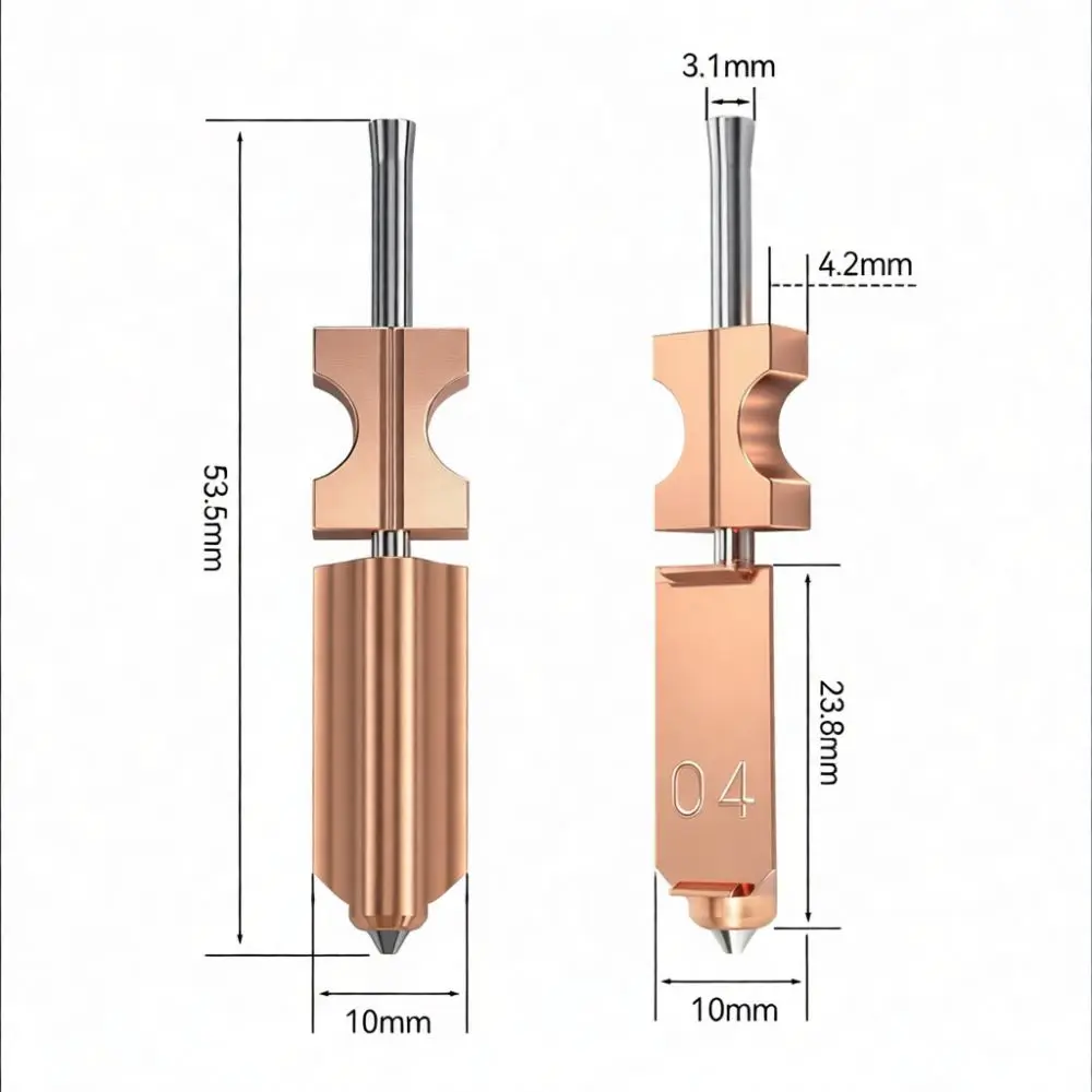 Upgraded Hardened Steel Nozzle Assembly For Flashforge AD5X 3D Printer Supplies High Heat Resistance Quick Swap Hotend