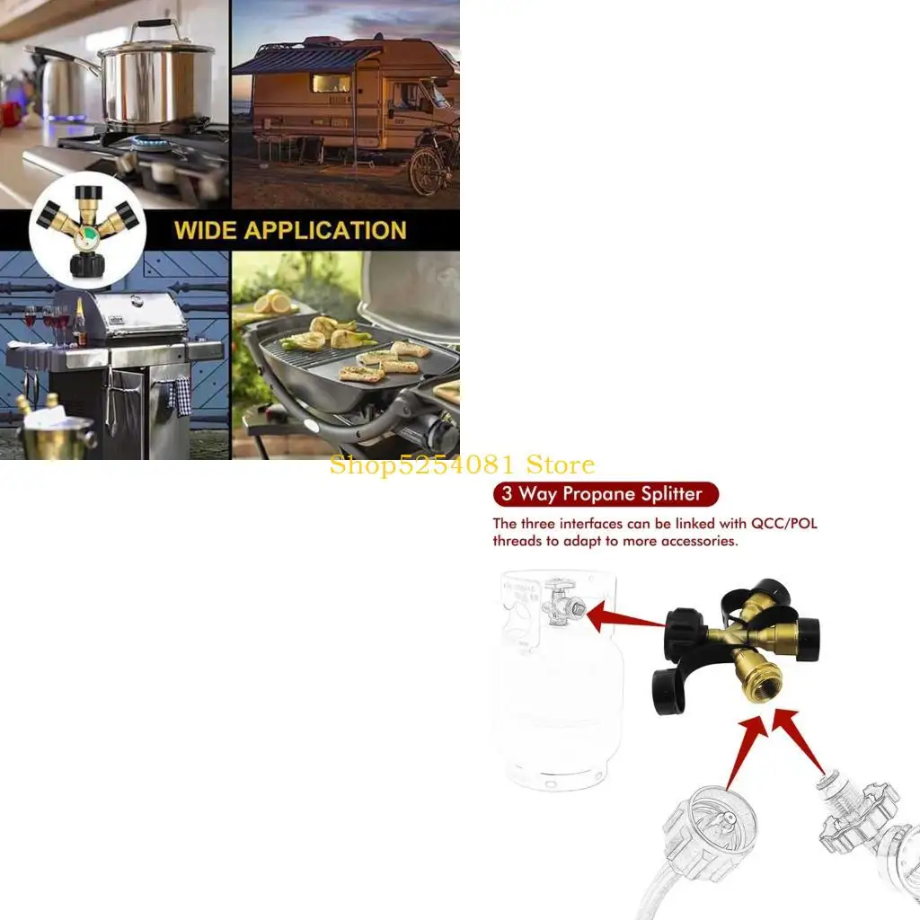 axyc-triple-propane-adapter-brass-construction-with-pressure-monitor-and-sealing-tape