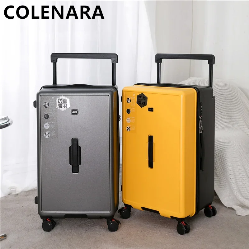 COLENARA26-Equipaje de gran capacidad de 30 pulgadas, Maleta Universal con ruedas rodantes, bolsa de viaje con ruedas gruesas de 28 pulgadas, ABS + PC