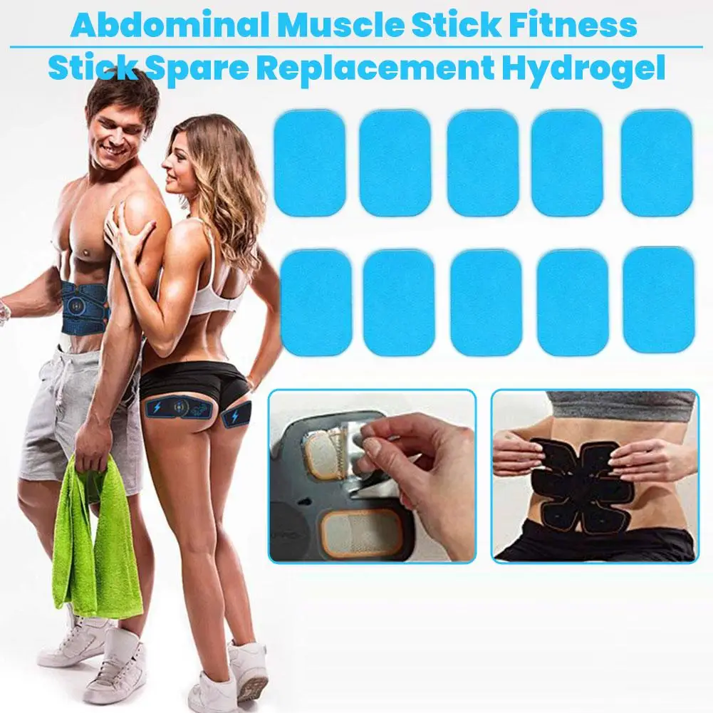

10 шт./компл. EMS ABS стимулятор тренажер для мышц тела сменный гелевый коврик-стимулятор тренажер для бедер патч гидрогелевый гель лист