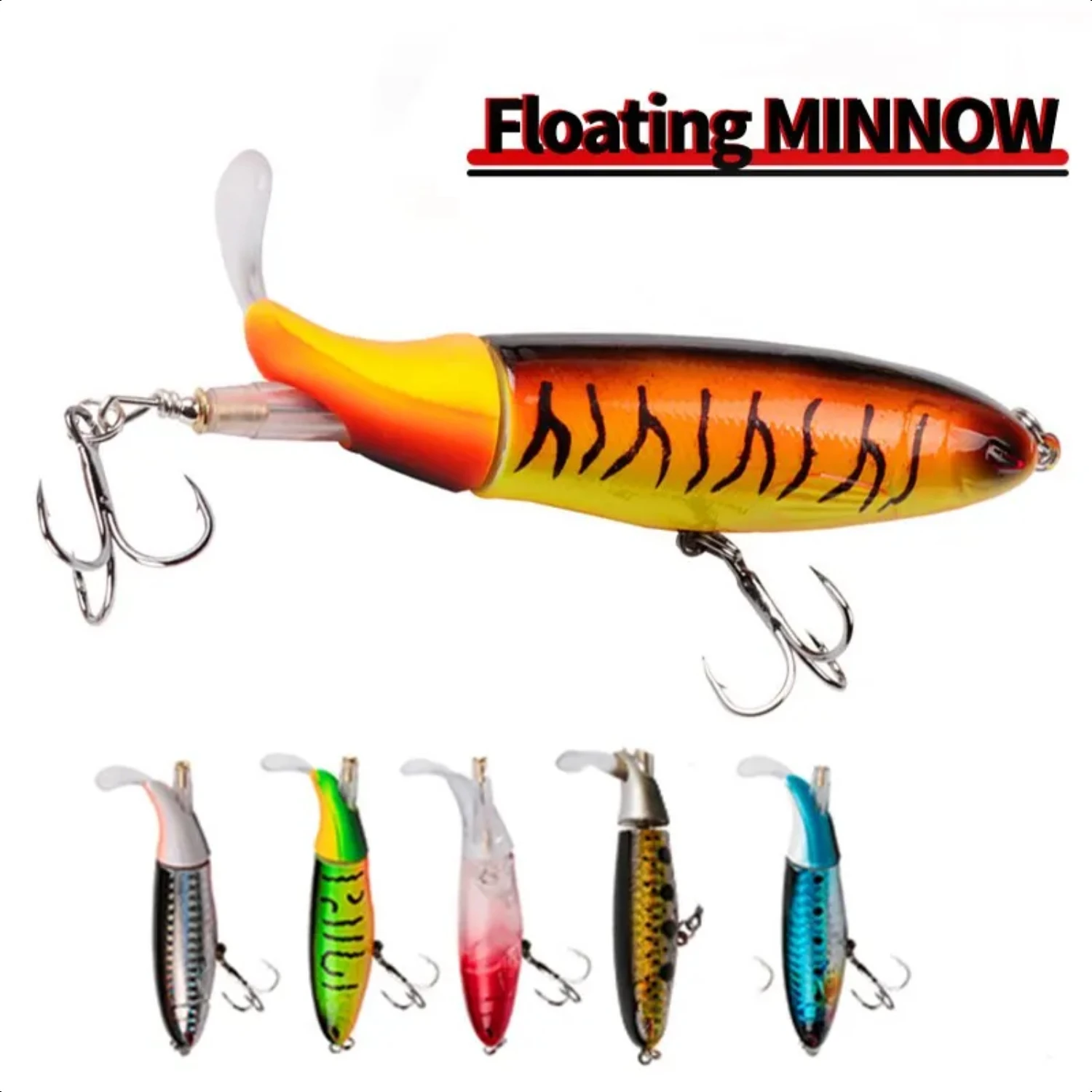 

Whopper Plopper Popper Propeller Topwater Fishing Lures 13g Artificial Bait Hard Crankbait Wobblers Rotating Tail Fishing Tackle