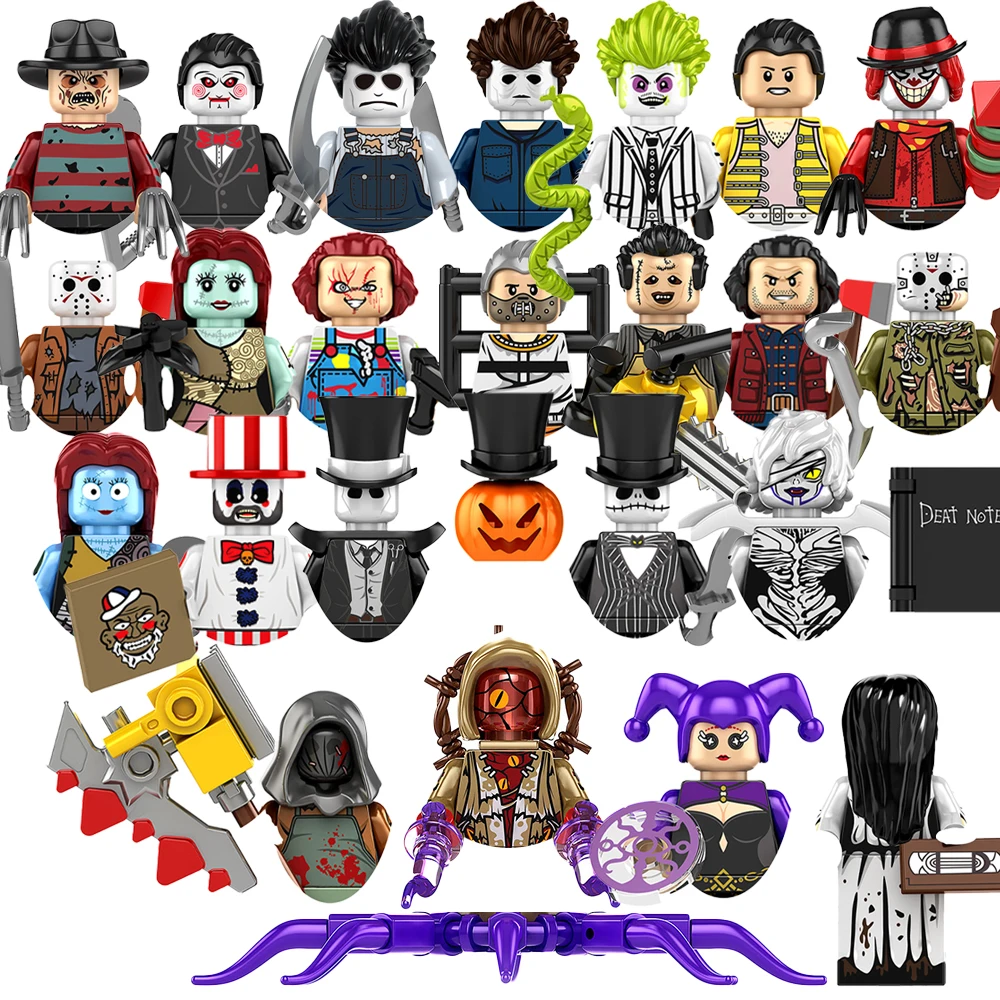 Image of Halloween-Bausteine für Spielzeuggeschenke Michael Myers Mini-Actionfiguren Kinder-Bausteine für Partys