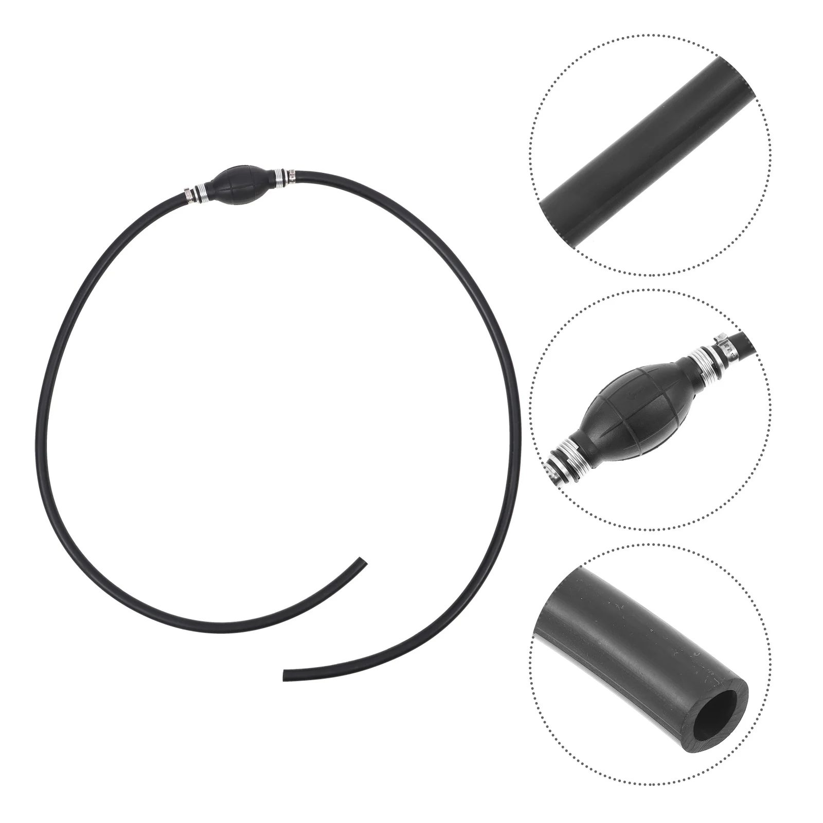 

Fuel Line Hose Bulb Manual Pump One-Way Valve Plastic Durable Oil Resistant Marine Boat Outboard Fuel Transfer