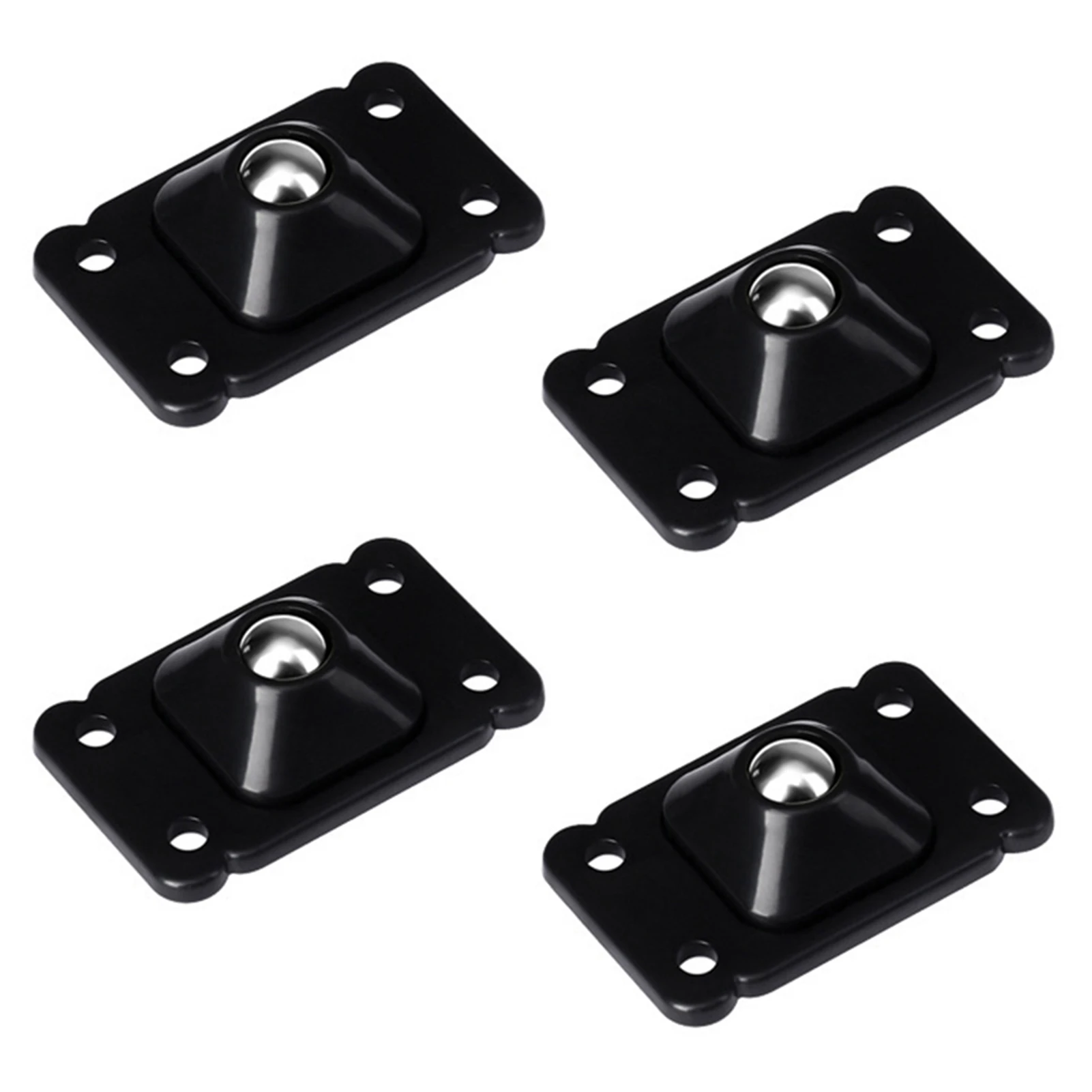 HEIßER 4 stücke Edelstahl Caster Räder Selbstklebende Mini Swivel Räder Caster Räder für Papierkorb Lagerung Box 4 stücke