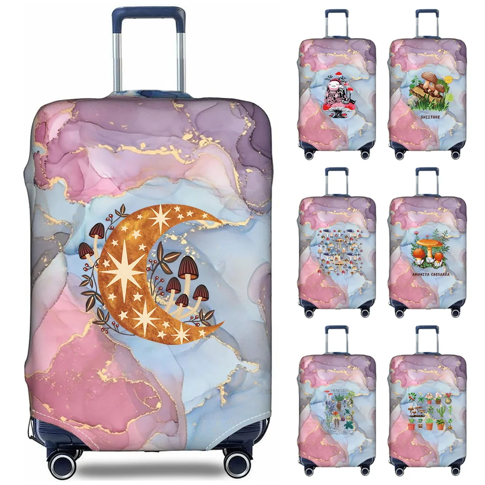 

Защитный чехол для багажа, пылезащитный, от царапин, портативный, для чемоданов и багажных сумок, дорожные аксессуары, с принтом грибов