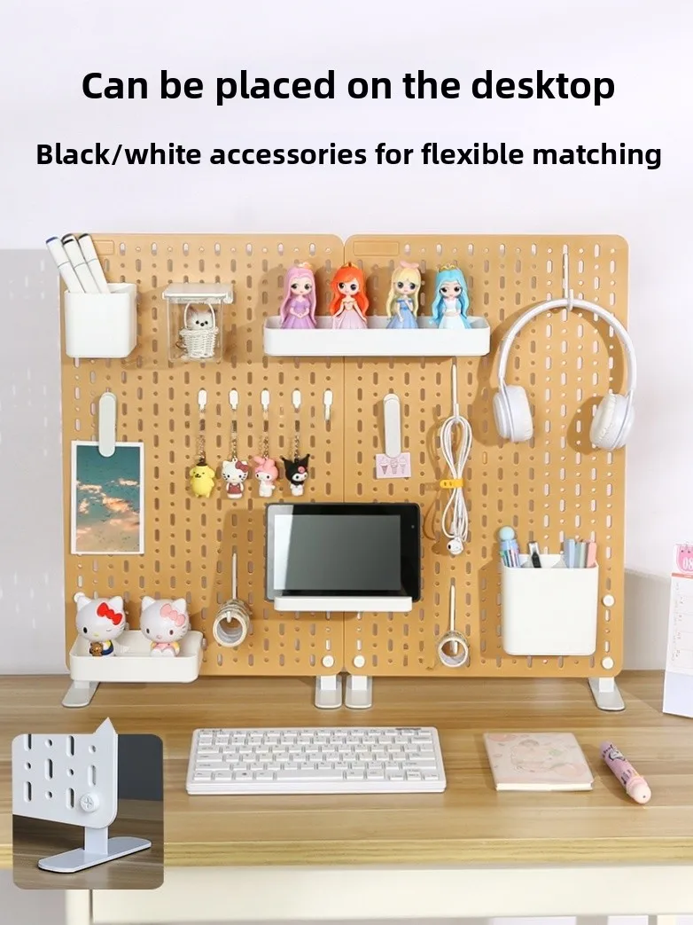 

Доска с отверстиями без сверления, аксессуары, подставка для рабочего стола, цвет дерева, домашняя перегородка для хранения, Ra Box, крючок, органайзер для дисплея, эльф