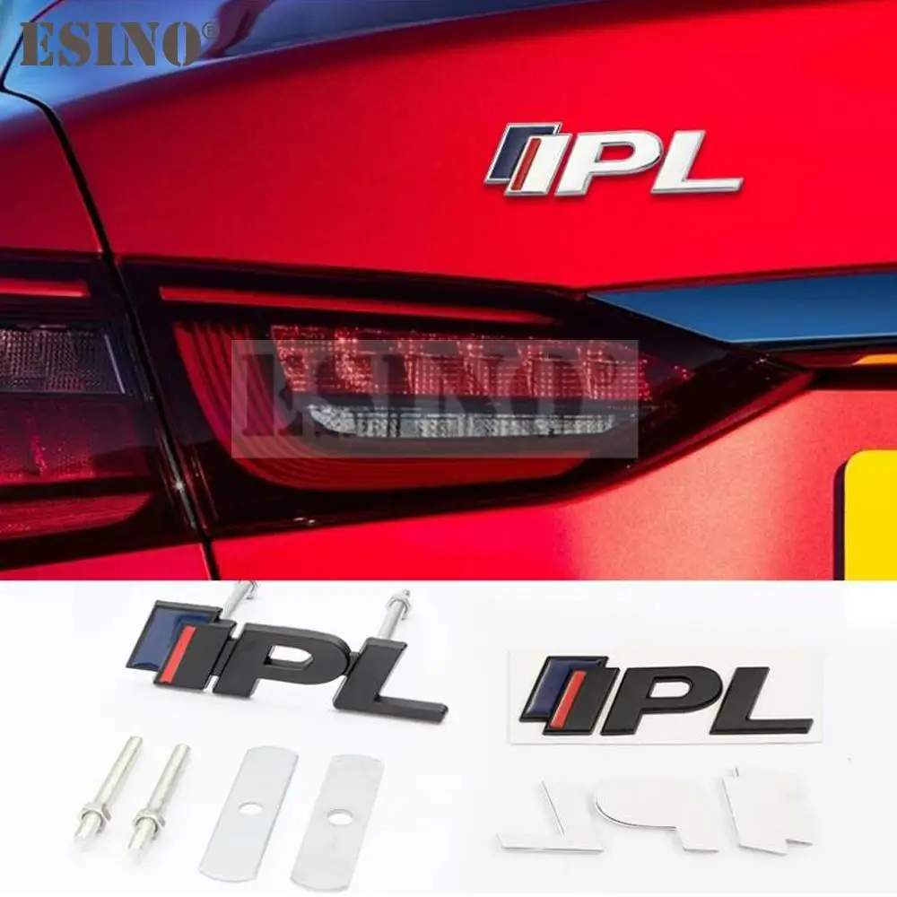 Car Styling IPL 3D Car Front Grill Zinc Alloy Badge Adhesive Metal Emblem Decal for Q50 Q50L G37 G25 QX70 FX35 FX37