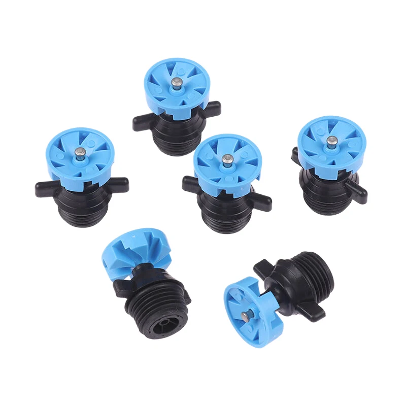 1/5PCS Garden 360 Degree Rotating Irrigation Nozzle Garden Lawn Irrigation 1/2 Inch Male Thread Automatic Rotating Sprinkler