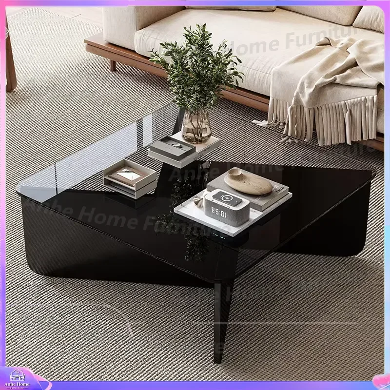 Modern Square Wooden Coffee Table Small Living Room Center Table Luxury Creative Removable Decoration Anti-scratch Simple