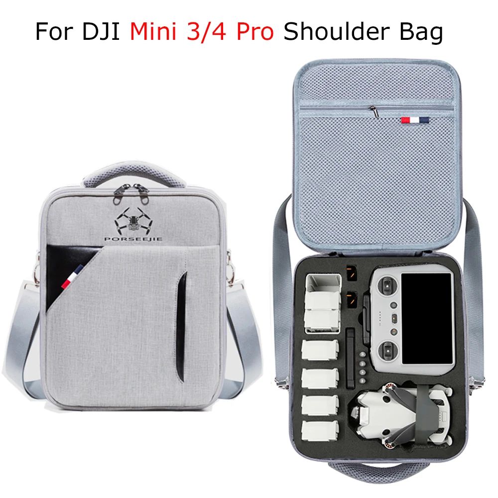 

Portable Mini 4 Storage Shoulder Bag Protective Backpack Travel Carrying Case for DJI Mini 3 Pro Drone Remote Battery Accessory