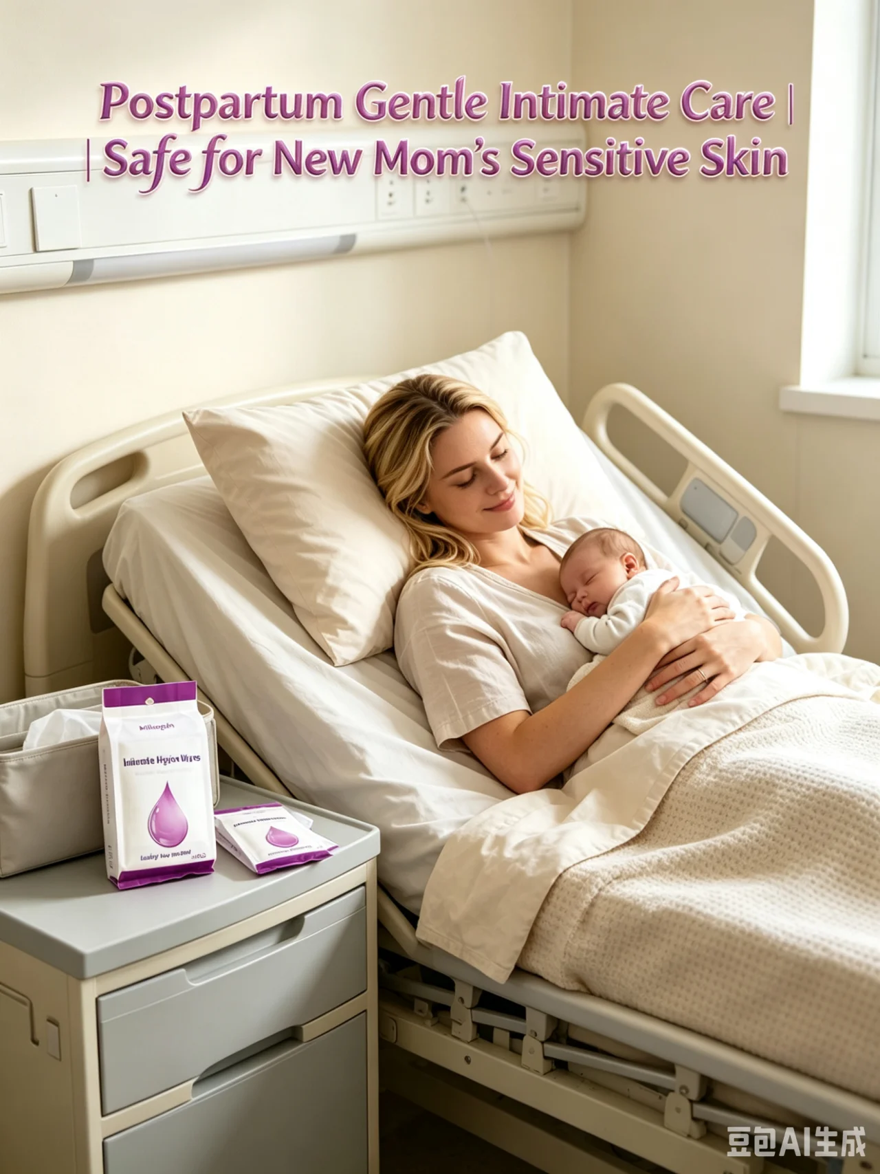Feminine Intimate Wipes; Intimate Cleaning and Antibacterial Use Outdoors; Individually Wrapped for Easy Carrying and Storage.