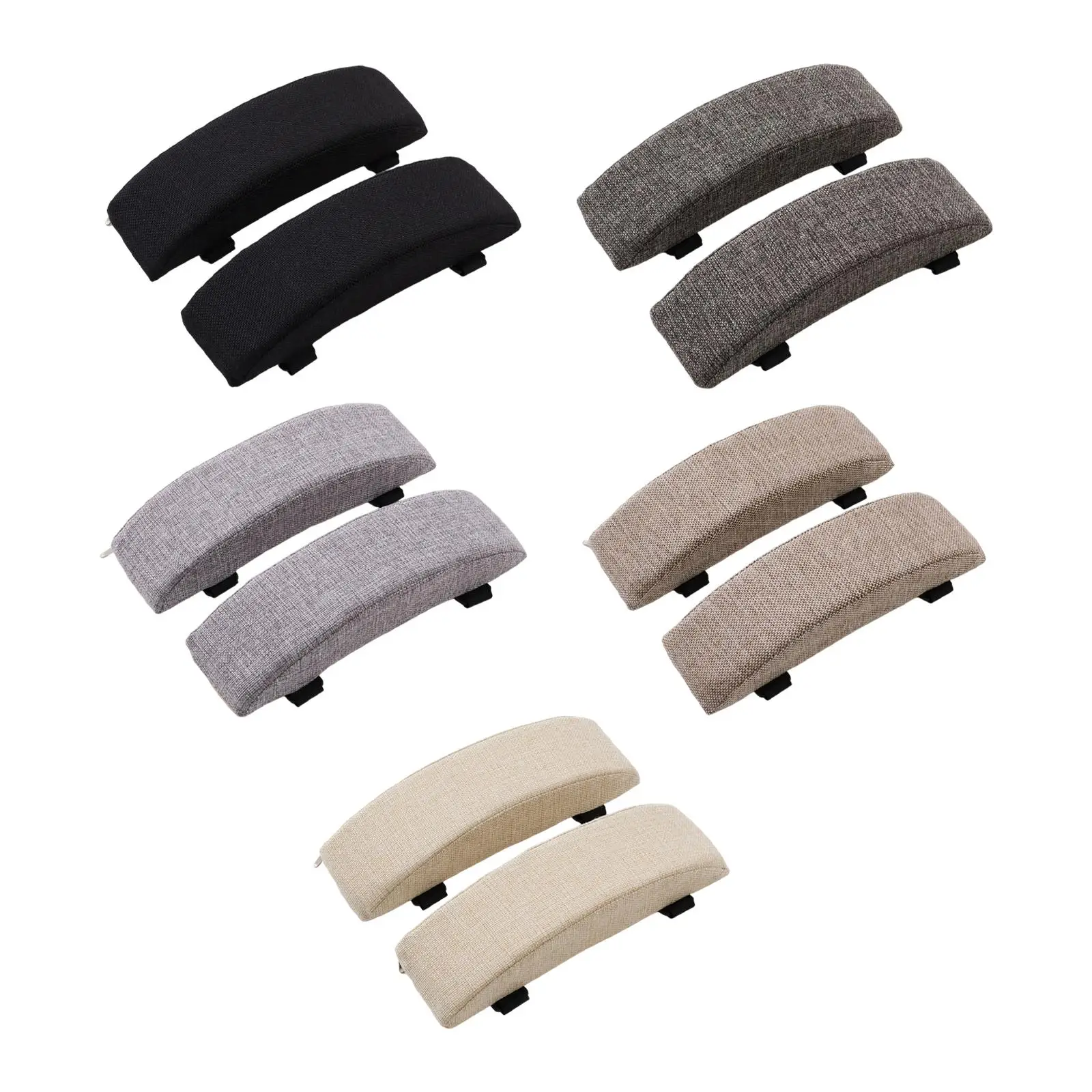 Office Chair Armrest Pad Arm Padding Replacement Removable Washable Cover Gaming Chair Armrest Cushion Elbow Cushion for Sofa