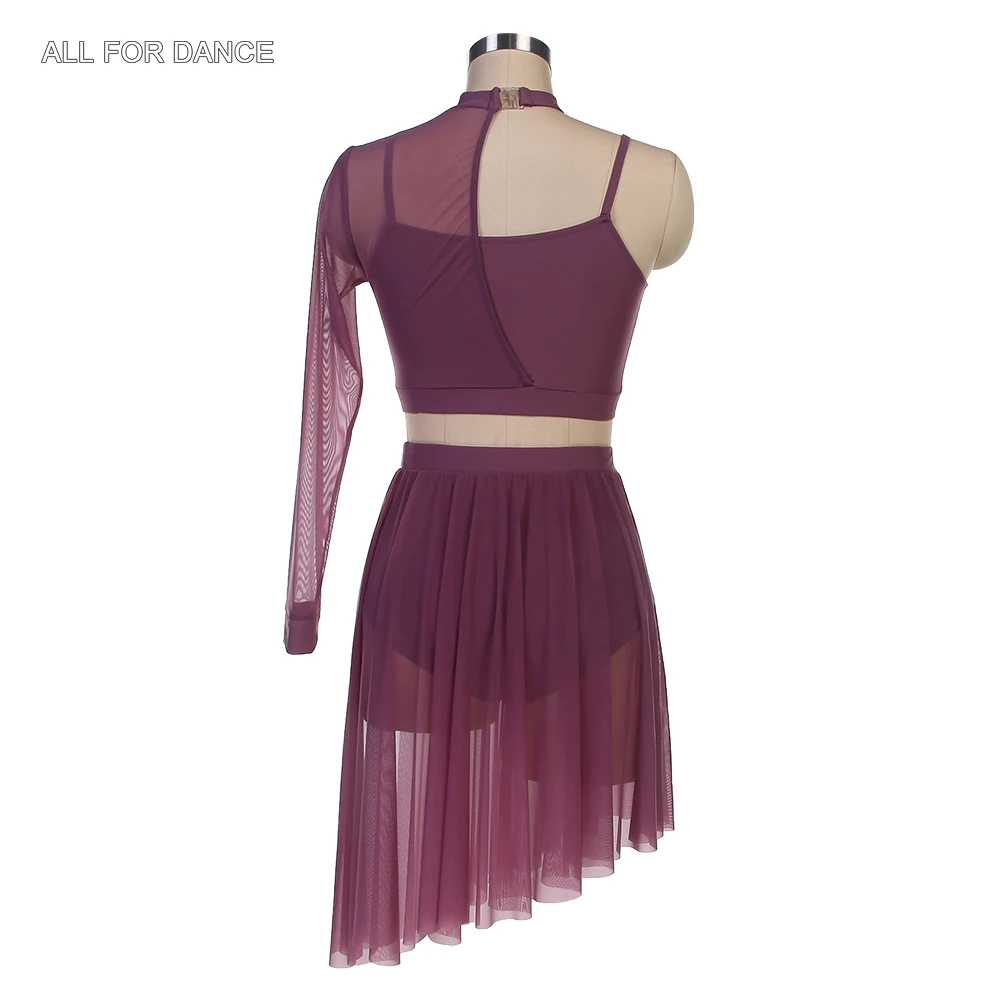 25129 Grau Lila/Marineblau Spandex Top Mieder Ballett Tanz Tutu Erwachsene Mädchen Lyrische/Zeitgenössische/Ballett Kostüme Tanzen Röcke