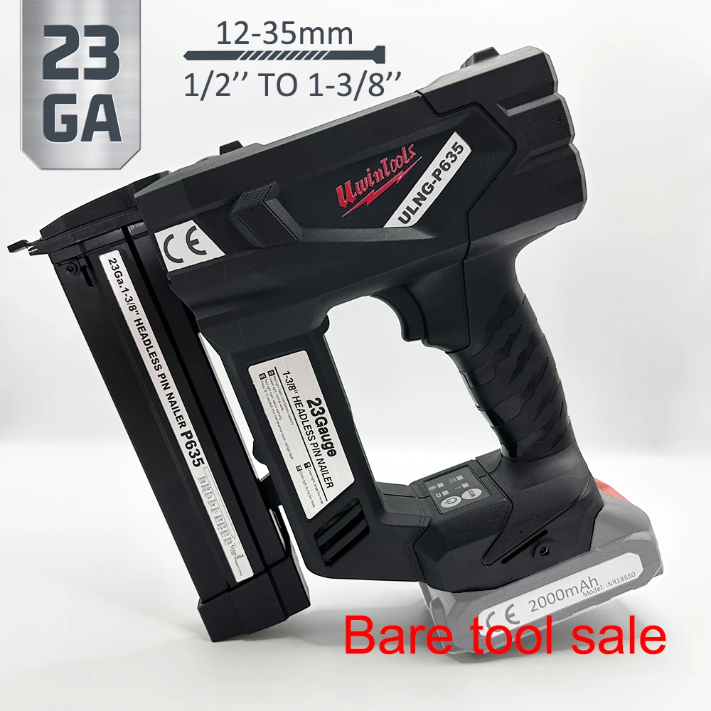 

Cordless Pinner 23 Gauge Headless Pin Brushless Nail Gun Body Only Sale Compatible with 18V Makita Battery for Woodworking