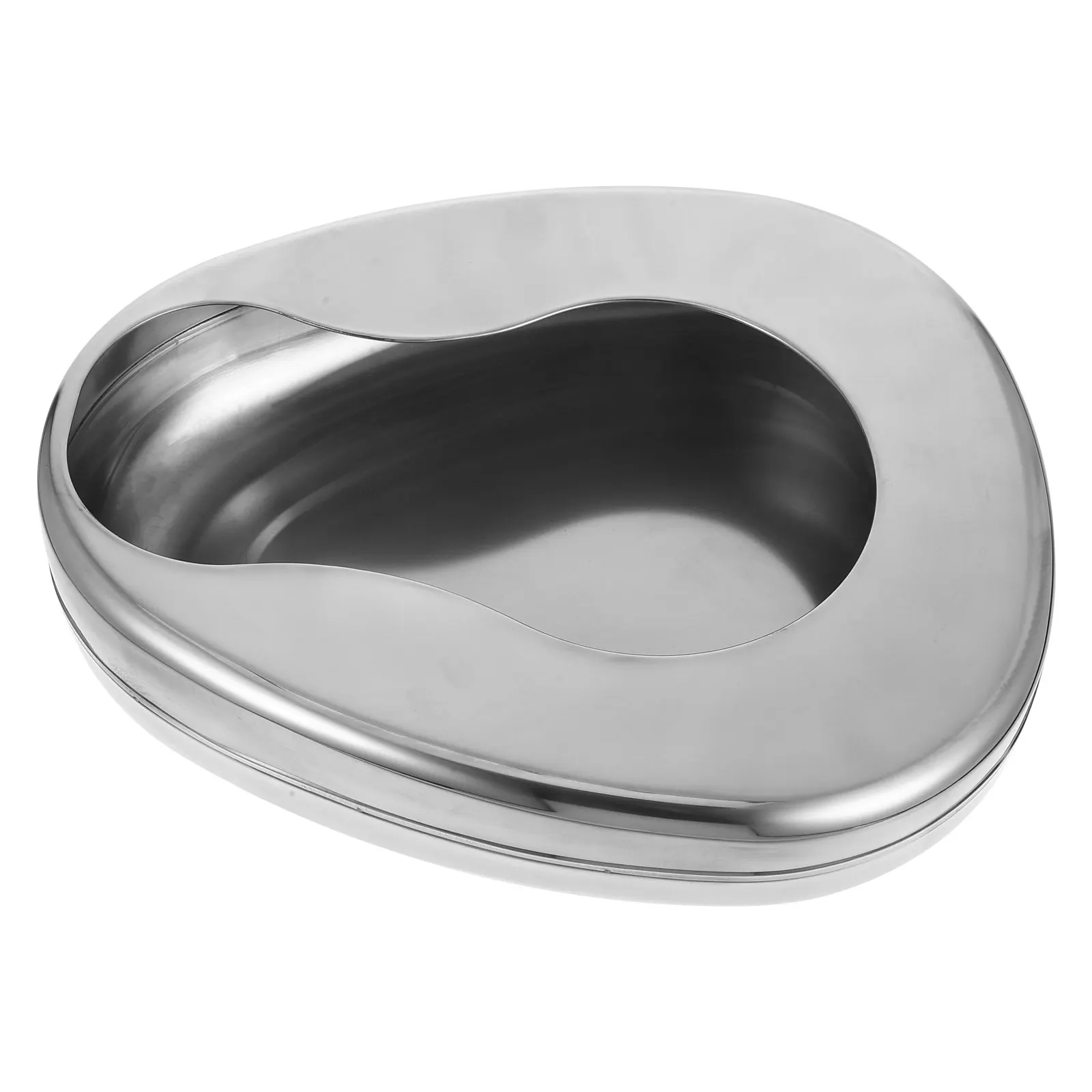 Поднос-туалет из нержавеющей стали, эргономичный, легкий, для пожилых мужчин и женщин, лежачих больных, портативный, для больниц, дома и путешествий