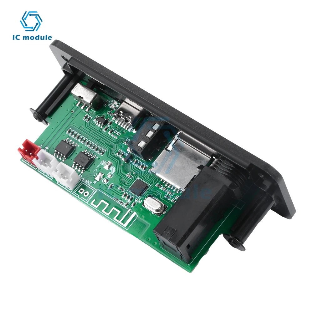 MP3 Bluetooth Amplifier Decoder Board 2 * 3W With Microphone Jack MIC Bluetooth 5.3 Lossless U disk TF Card AUX Player