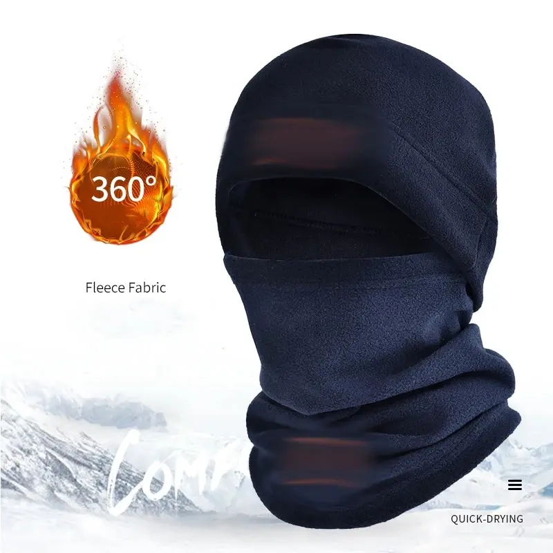 Winter Polar Coral Hat Fleece Balaclava Men Face Warmer Beanies Thermal Head Cover Tactical Military Sports Scarf Caps