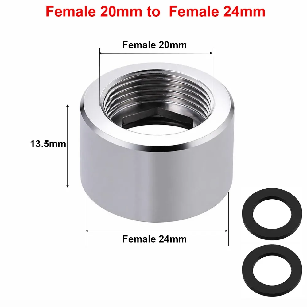 Durable Copper Faucet Adapter Female To Female Hex Shape Thread Converter Tap Connector