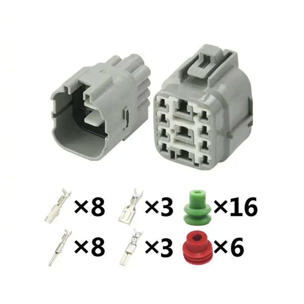 

5 Sets 11 Pin car waterproof connector 6189-0375 harness connector plug DJ7118-4.8-2.3-11/21