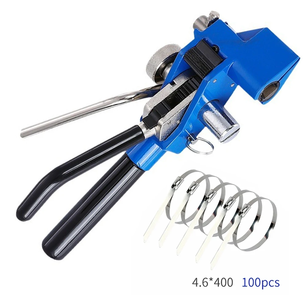 Stainless Steel Cable Tie Pliers Clamp Self-locking Baler Cutter Tightener Cable Tie Cutter Tie Gun Bundling Tools Tying Tools