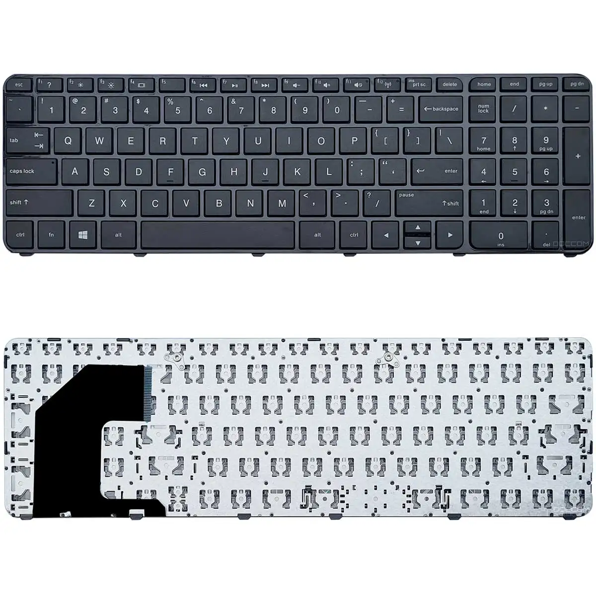 HP 15-b141el 15-b142dx 15-b119wm 15-b120er Layout US Black Compatible Notebook Keyboard