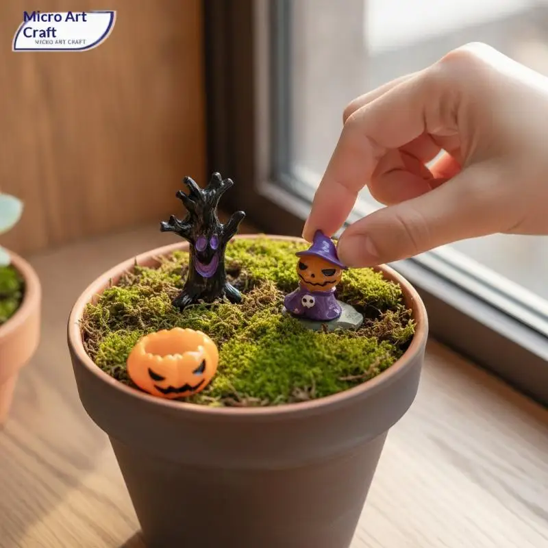 10Pcs Mini Mummy Resin Figurines Tiny Spooky Halloween Bandage Statue Ornaments Ideal Gift for Halloween Enthusiasts