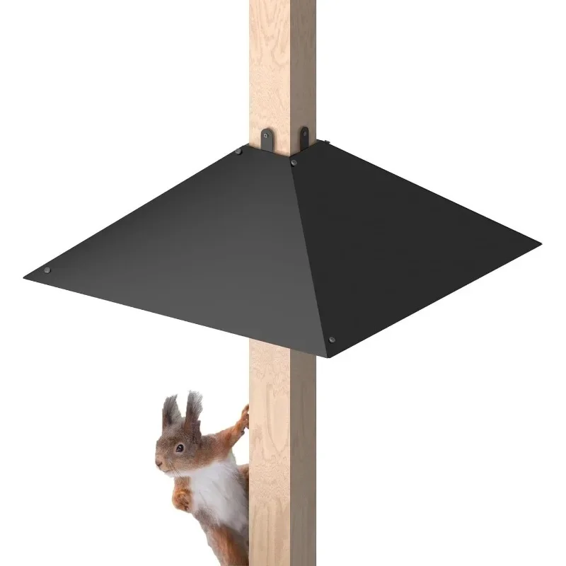 

Metal squirrel baffle for post, 17-inch anti-squirrel for bird feeder post