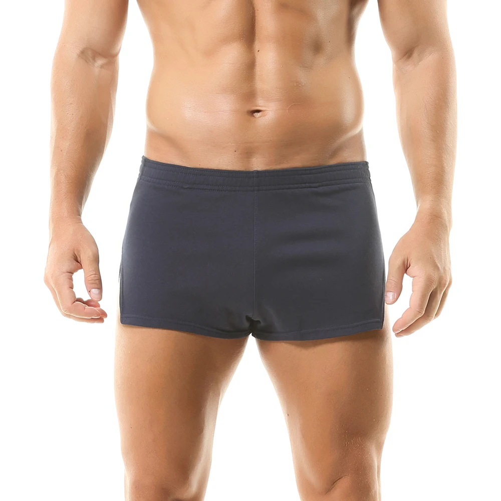 Men Aro Pants Mini Boxer Shorts Trunks Seamless Sprots Workout Breathable Pocket Fitness Sweatpants Board Shorts Sleep Bottoms