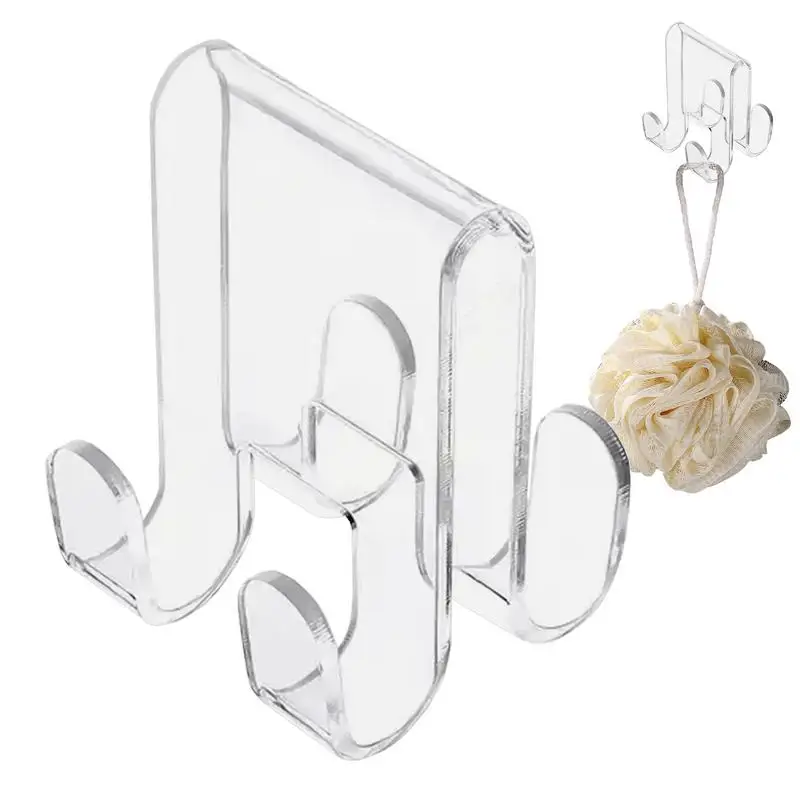 

Shower Towel Hooks for Glass Glass Door Hooks Towel Hanger Punch-Free Storage Tool for Robe Clothes Towel and Washcloth