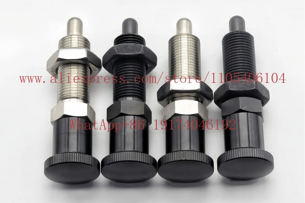 

Knob plunger thread extension type ZAR11/1PXKL/SXPKL8/10/12/162 spring positioning indexing pin, stainless steel with nut
