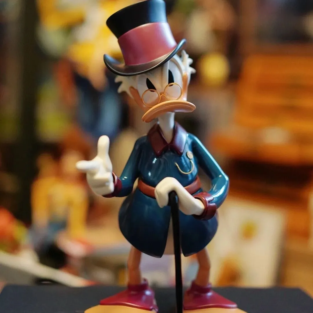 Original Disney Scrooge Mcduck Action Figure Classic Retro  Series Donald Duck Figurines Collection Model Statue Christmas Gift